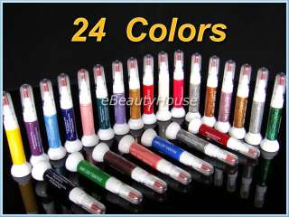 24 Color Nail Art 2 way pen brush varnish polish #016B  