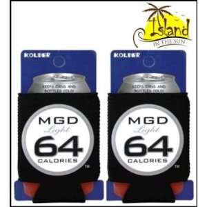  (2) Miller Genuine Draft MGD 64 Beer Can Koozies Cooler 