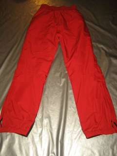 METROPOLIS BY COULOIR WOMENS RED SKI PANTS Insulated Luxury Size 8 