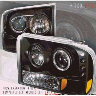  Ford F350 Headlights Black Halo Headlights 1999 2000 2001 2002 