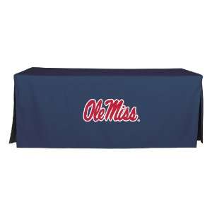   Foot Fitted Folding Table Cover, Blue w/Logo