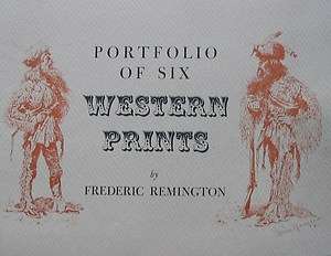 Portfolio Of Six Western Prints By Fredric Remington  