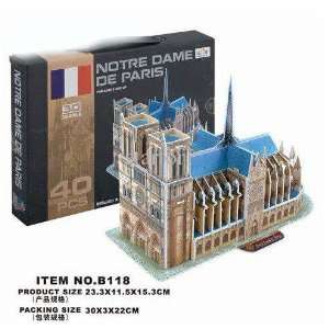B118 3d Puzzle Paper Craft Notre Dame Diy 3d Three dimensional Puzzle 