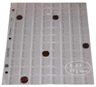 Refill 88 Pocket Coin Pages for Standard 3 Ring Binder  