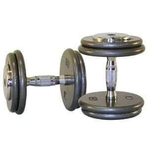  80lb. Pro Style Dumbbell: Sports & Outdoors