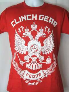 Camiseta roja de Strikeforce del engranaje del remache de Fedor 