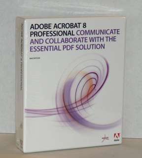 Adobe Acrobat 8 Professional Mac PN 12020350 NEW BOX  