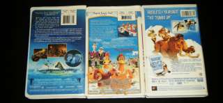 ATLANTIS THE LOST EMPIRE, Ice Age, & Chicken Run Family Animated VHS 