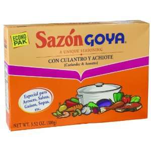 Sazon Goya Culantro and Achiote   18 Pack  Grocery 