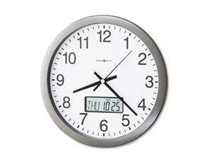    Howard Miller Chronicle Wall Clock with LCD Inset, 14in 