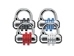 Master Lock Password Plus Combination Lock, Hardened Steel Shackle, 3 