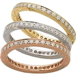  Tri Color Diamond Anniversary Ring Jewelry Days Jewelry