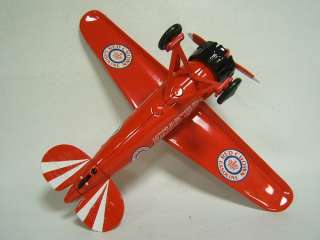 Die Cast Airplane Bank Red Crown Gasoline Lockheed Vega  