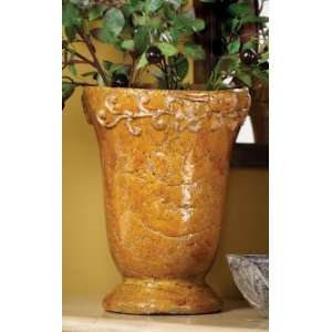   Ceramic Golden Decorative Flower Plant Vase NEW: Home & Kitchen