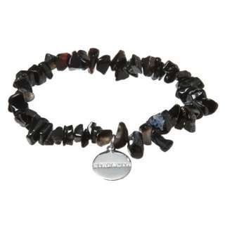Hematite Chip Stretch Bracelet   Courage.Opens in a new window