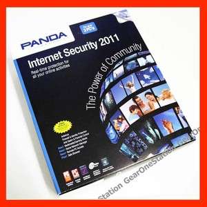 NEW Panda Internet Security 2011 w/ AntiVirus 3 PC  