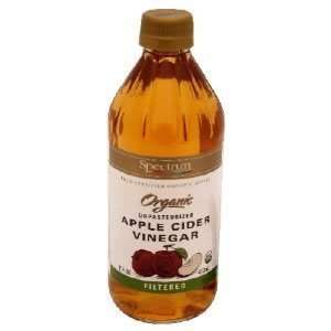 Spectrum Organic Filtered Apple Cider Vinegar 16 OZ:  