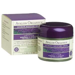    Avalon Organics Ultimate Moisture Cream , 2  Ounce Bottle Beauty