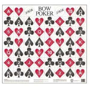  Bow Poker Archery Target (Paper)