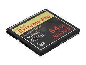   Extreme Pro 64GB Compact Flash (CF) Flash Card Model SDCFXP 064G A91
