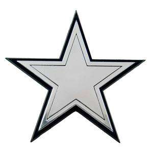 Dallas Cowboys LONE STAR Chrome Auto Emblem Decal Football SPECIAL 