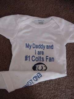 Indianapolis Colts Football Baby Infant Newborn Onesie  
