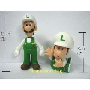  Super Mario Brother Fire Luigi & Baby Figures 3.3 4.9 