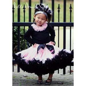  Belle Ame Baby Pink and Black Pettiskirt Baby