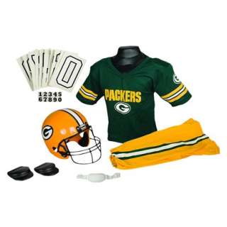 NFL Packers Helmet and Uniform Set.Opens in a new window
