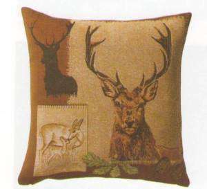 Set of 2   French Tapestry Pillow Covers   Deer Doe  