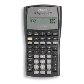 TEXAS INSTRUMENTS BA 2 PLUS Calculator, Financial, NFV,MIRR* Modified 