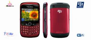 NEW RED RIM Blackberry 8530 Curve NO CONTRACT Phone US Cellular  