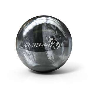 13lb Brunswick Slingshot Black/Silver Bowling Ball  