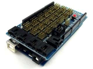 So comes to this Arduino MEGA special sensor shield，all the pins 