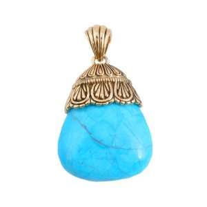  Bronzed By Barse Turquoise Howlite Pendant Jewelry