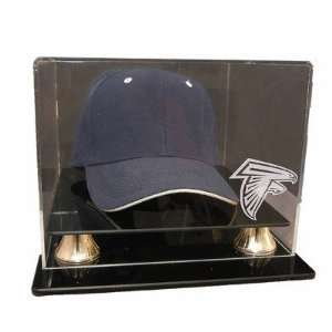   Raiders Cap Case Display, Gold Risers   Baseball Cap Display Cases