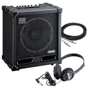  Roland CB120XL Cube Bass AMP PAK with Headphones and Cable 