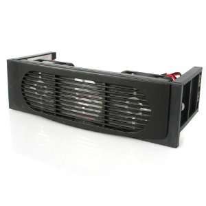   Startech Dual Fan Hard Drive Cooler Black 5.25 Drive Bay: Electronics
