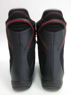 BURTON Ion Grom Black Red Snowboarding Boots Sz 7  