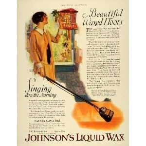  1926 Ad Johnsons Liquid Wax Floor Polish Andrew Loomis 