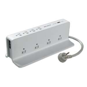  Belkin 8 Outlets Compact Surge Protector, 4Ft: Electronics