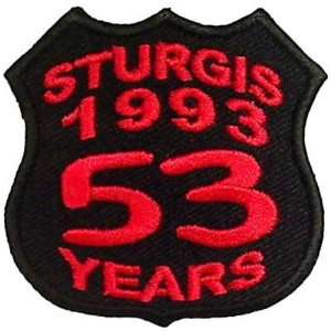  STURGIS BIKE WEEK Rally 1993 53 YEARS Biker Vest Patch 