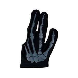 Voodoo Billiard Gloves   Skeleton   Black/Grey: Sports 