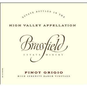 Brassfield Estate Vineyard Pinot Grigio High Serenity Ranch 2010 750ML