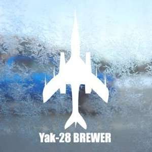  Yak 28 BREWER White Decal Military Soldier Window White 