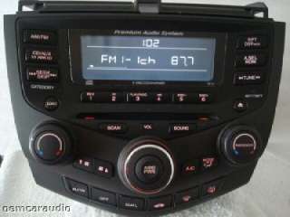 Honda Accord EX Radio AUX  Player 6 CD Changer 7FY1 2004 2005 2006 