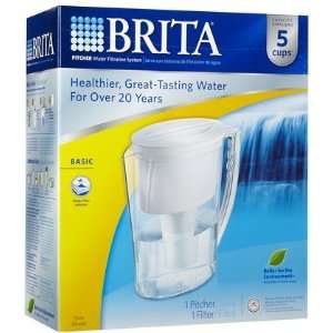  Brita Slim Water Filtration Pitcher 1 ct (Quantity of 4 