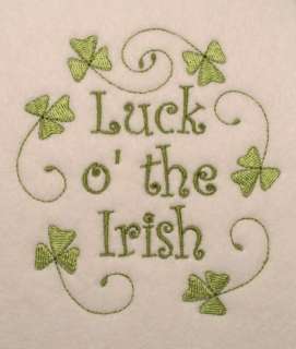 Irish Shamrocks Celtic St Patricks Quilter Quilting Clover Embroidery 
