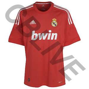 2012 Real Madrid Football UEFA Champion Red Soccer Jersey Blank Shirt 