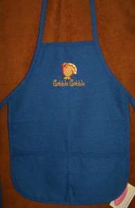   Thanksgiving Day Turkey Child Youth or Adult Apron Any Color NWT